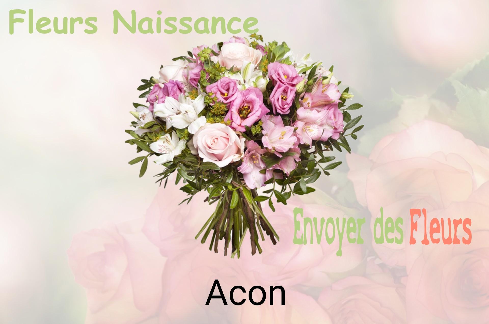 Bouquet de fleurs de naissance livré à Acon